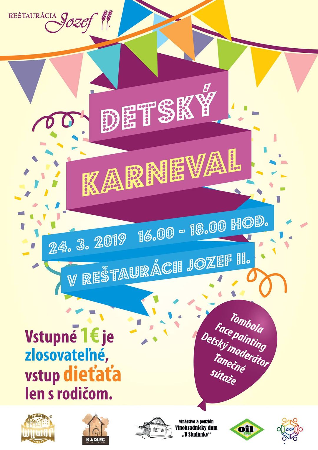 #detskykarneval v Reštaurácia Jozef II.!